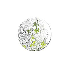 Floral Pattern Background Golf Ball Marker (4 Pack) by Nexatart