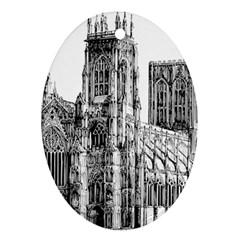 York Cathedral Vector Clipart Oval Ornament (two Sides) by Nexatart