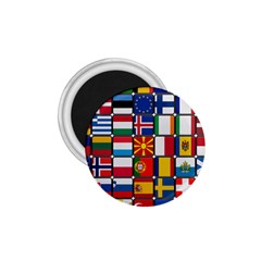 Europe Flag Star Button Blue 1 75  Magnets