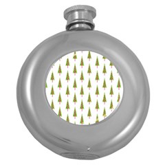 Christmas Tree Round Hip Flask (5 Oz)