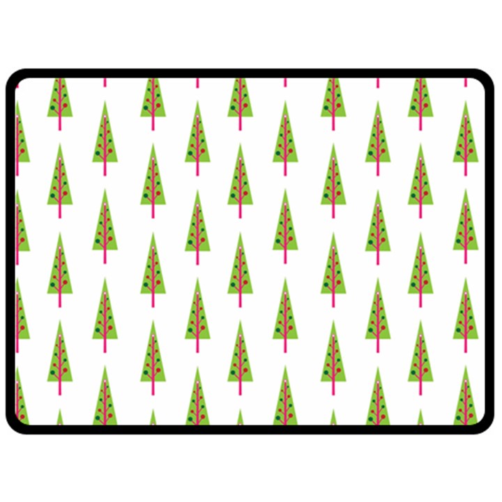 Christmas Tree Double Sided Fleece Blanket (Large) 