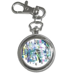 Background Color Circle Pattern Key Chain Watches by Nexatart