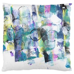 Background Color Circle Pattern Large Cushion Case (one Side)