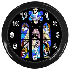 Art Church Window Wall Clocks (Black)