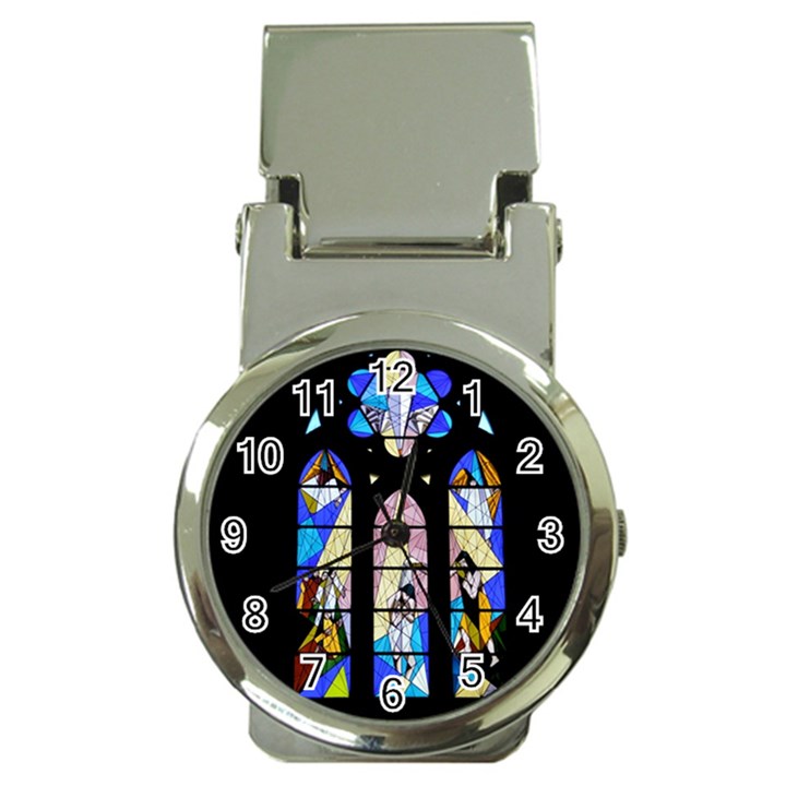 Art Church Window Money Clip Watches