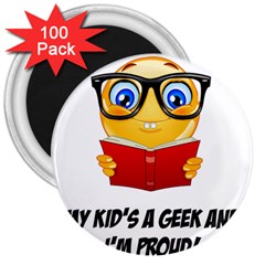 Geek Kid 3  Magnets (100 Pack) by athenastemple