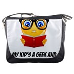 Geek Kid Messenger Bags Front