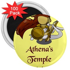 Athena s Temple 3  Magnets (100 Pack) by athenastemple