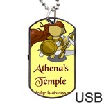 Athena s Temple Dog Tag USB Flash (Two Sides) Front