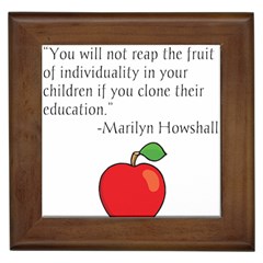 Fruit Of Education Framed Tiles by athenastemple