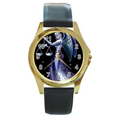 1474578215458 Round Gold Metal Watch by CARE