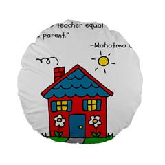 No School Greater    Standard 15  Premium Round Cushions by athenastemple