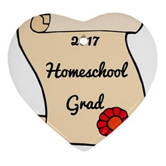 2017 Homeschool Grad! Ornament (heart) by athenastemple