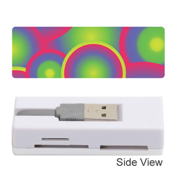 Background Colourful Circles Memory Card Reader (Stick) 