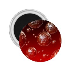 Background Red Blow Balls Deco 2 25  Magnets by Nexatart