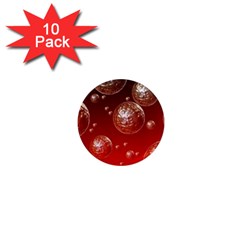 Background Red Blow Balls Deco 1  Mini Magnet (10 Pack)  by Nexatart