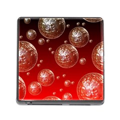 Background Red Blow Balls Deco Memory Card Reader (square) by Nexatart