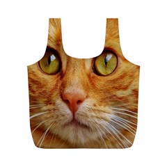 Cat Red Cute Mackerel Tiger Sweet Full Print Recycle Bags (m) 