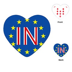 Britain Eu Remain Playing Cards (heart)  by Nexatart