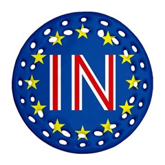 Britain Eu Remain Ornament (round Filigree)