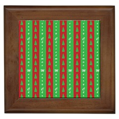 Christmas Tree Background Framed Tiles