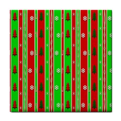 Christmas Paper Pattern Tile Coasters