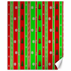 Christmas Paper Pattern Canvas 16  x 20  