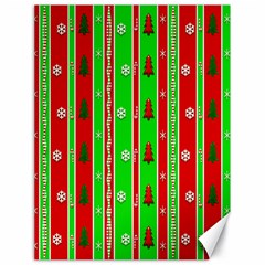 Christmas Paper Pattern Canvas 18  X 24  