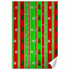 Christmas Paper Pattern Canvas 20  x 30  