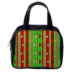 Christmas Paper Pattern Classic Handbags (One Side)