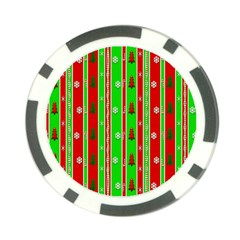 Christmas Paper Pattern Poker Chip Card Guard (10 pack)