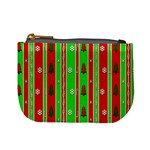 Christmas Paper Pattern Mini Coin Purses Front