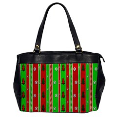 Christmas Paper Pattern Office Handbags