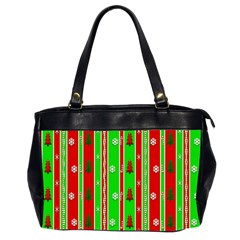 Christmas Paper Pattern Office Handbags (2 Sides) 