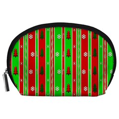 Christmas Paper Pattern Accessory Pouches (Large) 