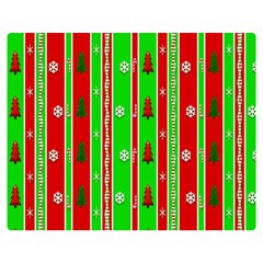 Christmas Paper Pattern Double Sided Flano Blanket (Medium) 