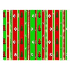 Christmas Paper Pattern Double Sided Flano Blanket (Large) 