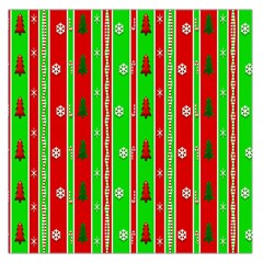 Christmas Paper Pattern Large Satin Scarf (Square)