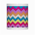 Chevrons Pattern Art Background White Mugs Center