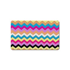 Chevrons Pattern Art Background Magnet (name Card) by Nexatart