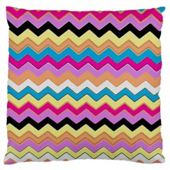 Chevrons Pattern Art Background Standard Flano Cushion Case (two Sides) by Nexatart