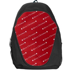 Christmas Paper Background Greeting Backpack Bag