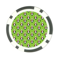 Christmas Penguin Penguins Cute Poker Chip Card Guard