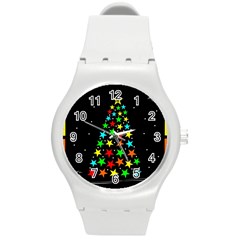 Christmas Time Round Plastic Sport Watch (m) by Nexatart