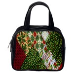 Christmas Quilt Background Classic Handbags (One Side) Front