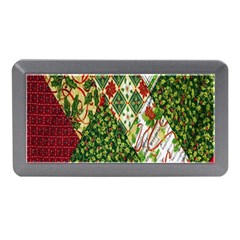 Christmas Quilt Background Memory Card Reader (mini) by Nexatart