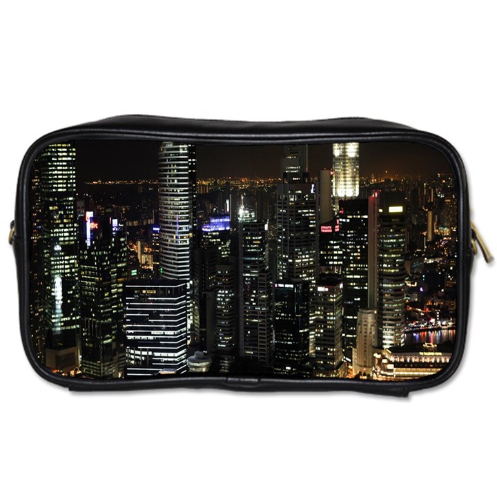 City At Night Lights Skyline Toiletries Bags 2-Side