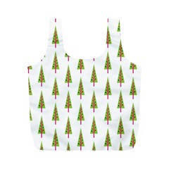 Christmas Tree Full Print Recycle Bags (m)  by Nexatart