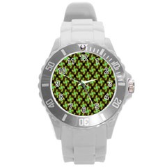 Computer Graphics Graphics Ornament Round Plastic Sport Watch (l) by Nexatart