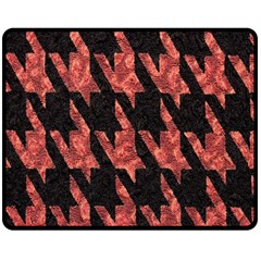 Dogstooth Pattern Closeup Double Sided Fleece Blanket (medium) 